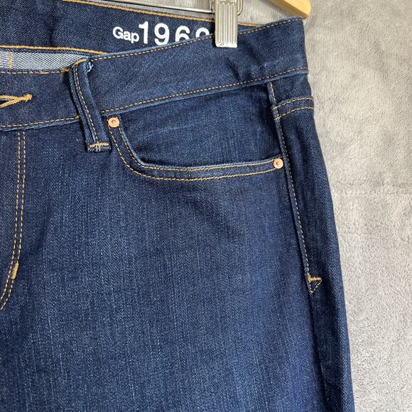 Gap 1969 Jeans Womens 30R Long & Lean Denim Trousers Blue Bootcut Casual Cowgirl - Picture 6 of 14